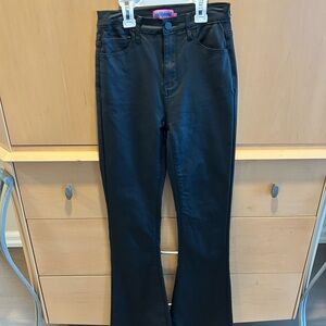 Edikted Women's Black Faux Leather Jeans